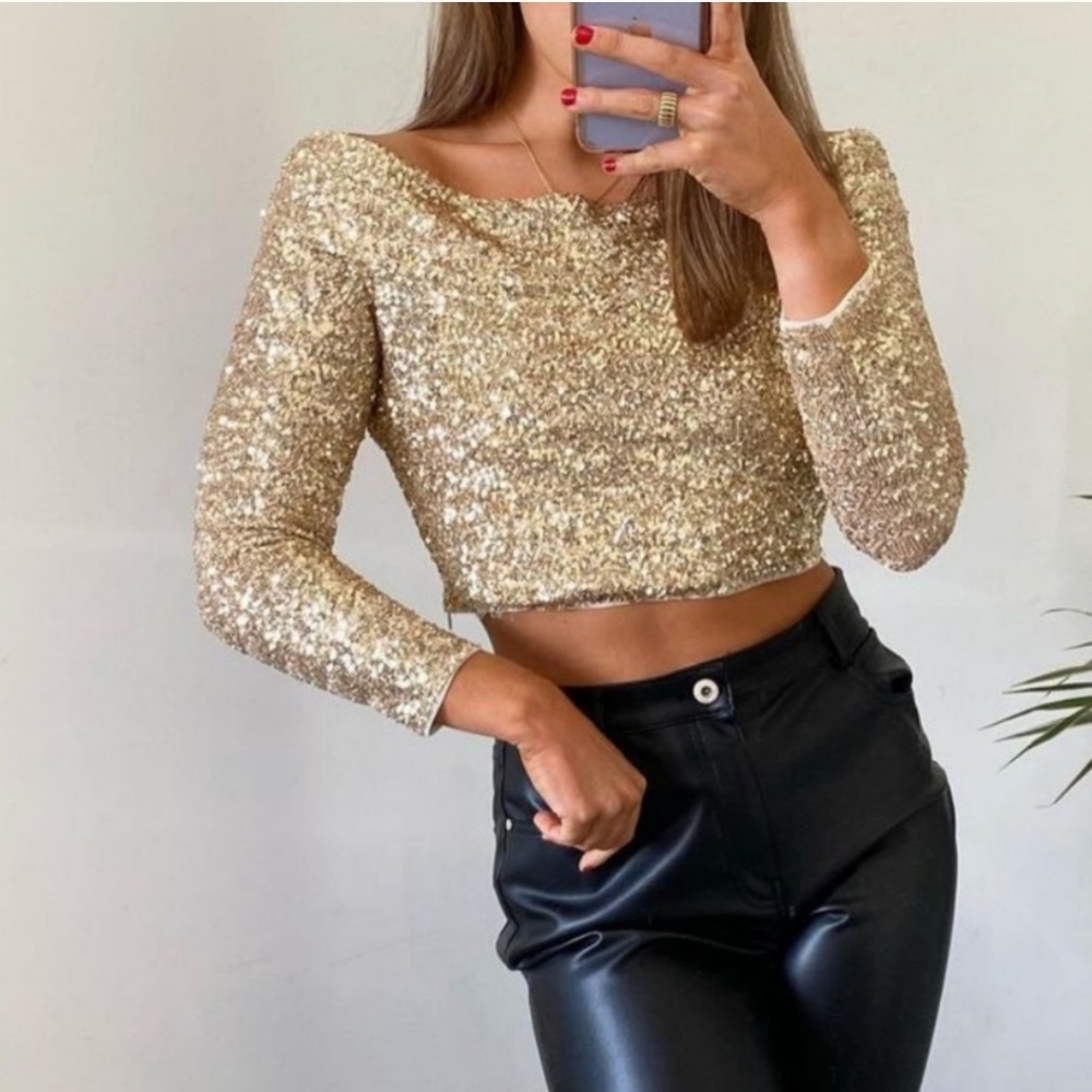 Limited Edition Zara Sequin Top- M